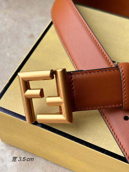 FENDI brown FF BELT