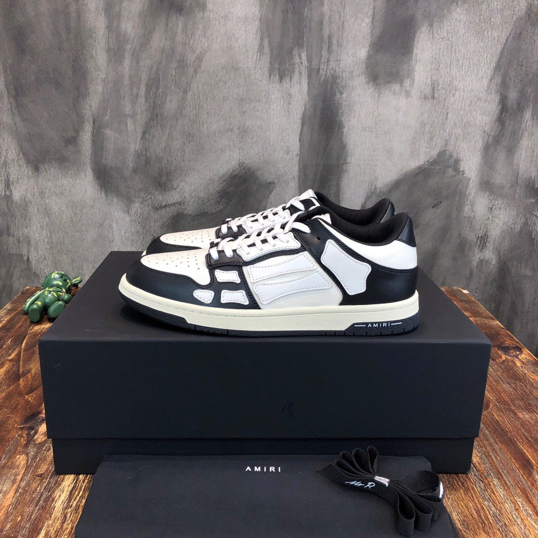 AMIRI - SKEL LOW TOP Black/White