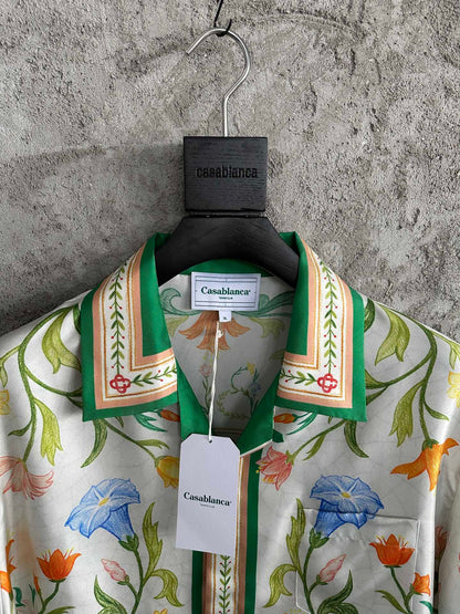 CASABLANCA L’arche Fleurie print SILK SHIRT