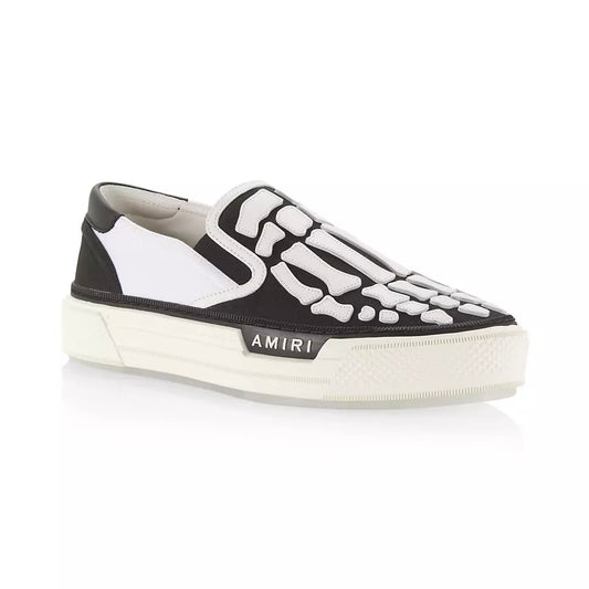 AMIRI - SKEL COURT SLIP ON White/Black