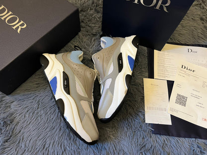 Dior B22 Sky Blue And Grey Trainer