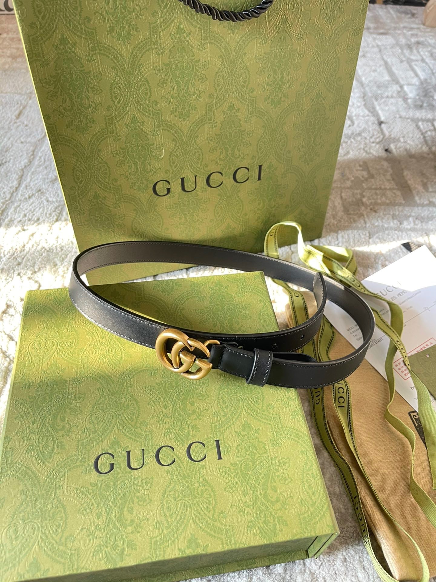 Gucci GG MARMONT THIN BELT 2cm