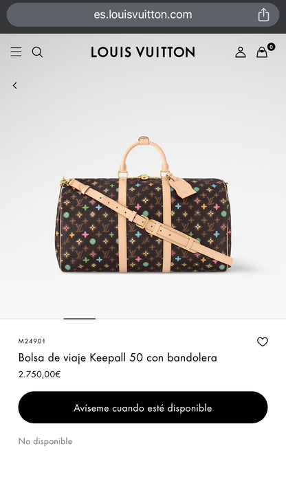 LV Keepall con bandolera 45cm M24901