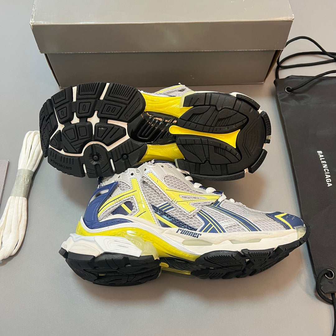 BALENCIAGA RUNNER White Blue Yellow