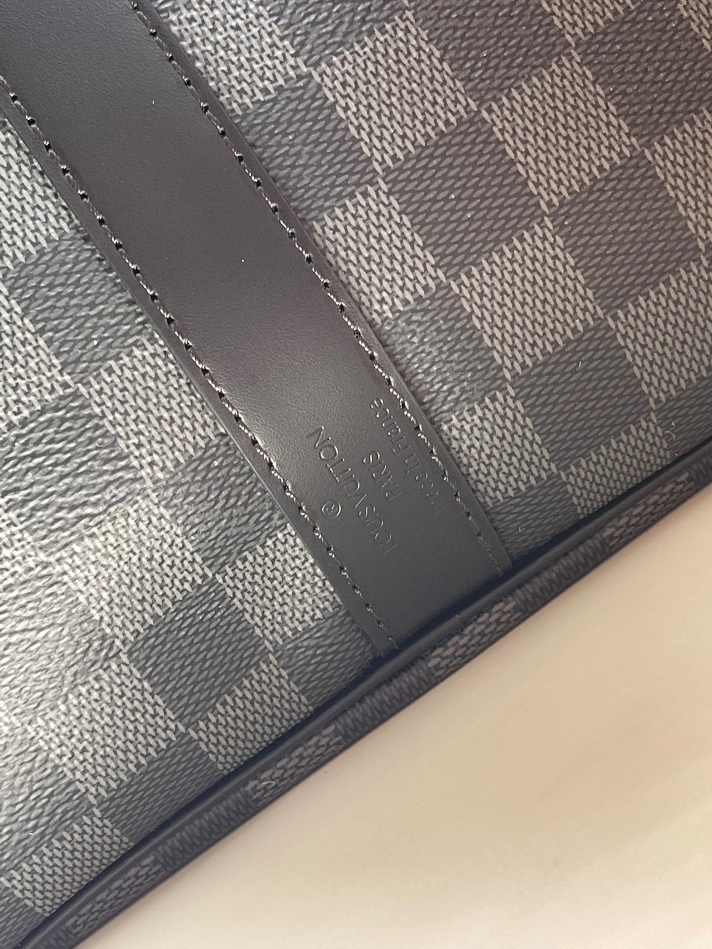 LV Keepall con bandolera Toile Damier Graphite