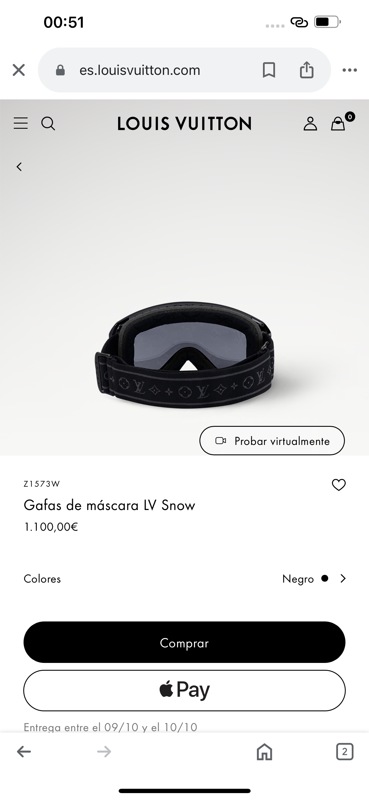 LV SNOW Gafas de mascara