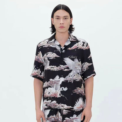 AMIRI CAMISA ALL OVER PEGASUS VACATION