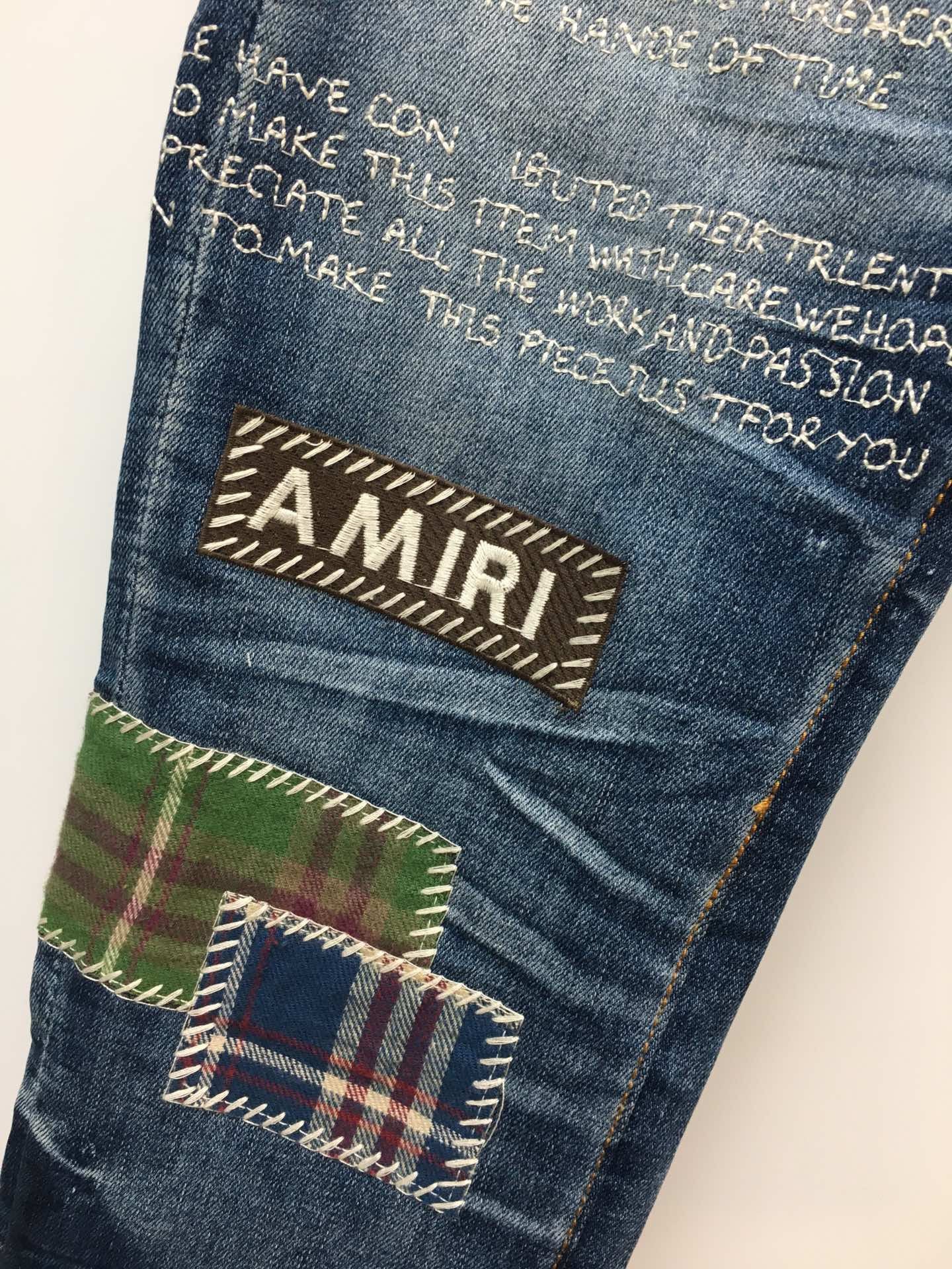 AMIRI JEANS CHINA WALL