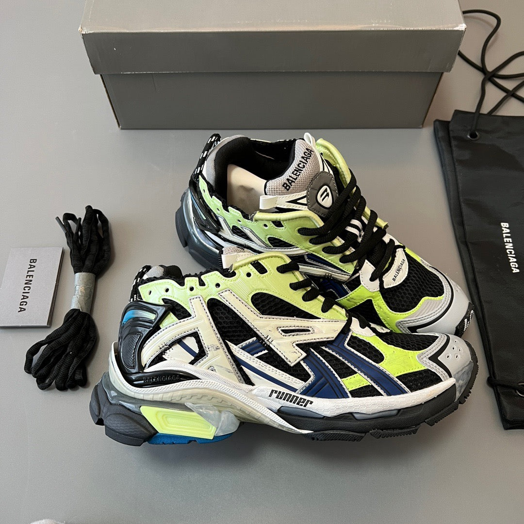 BALENCIAGA RUNNER Black Green Blue Navy