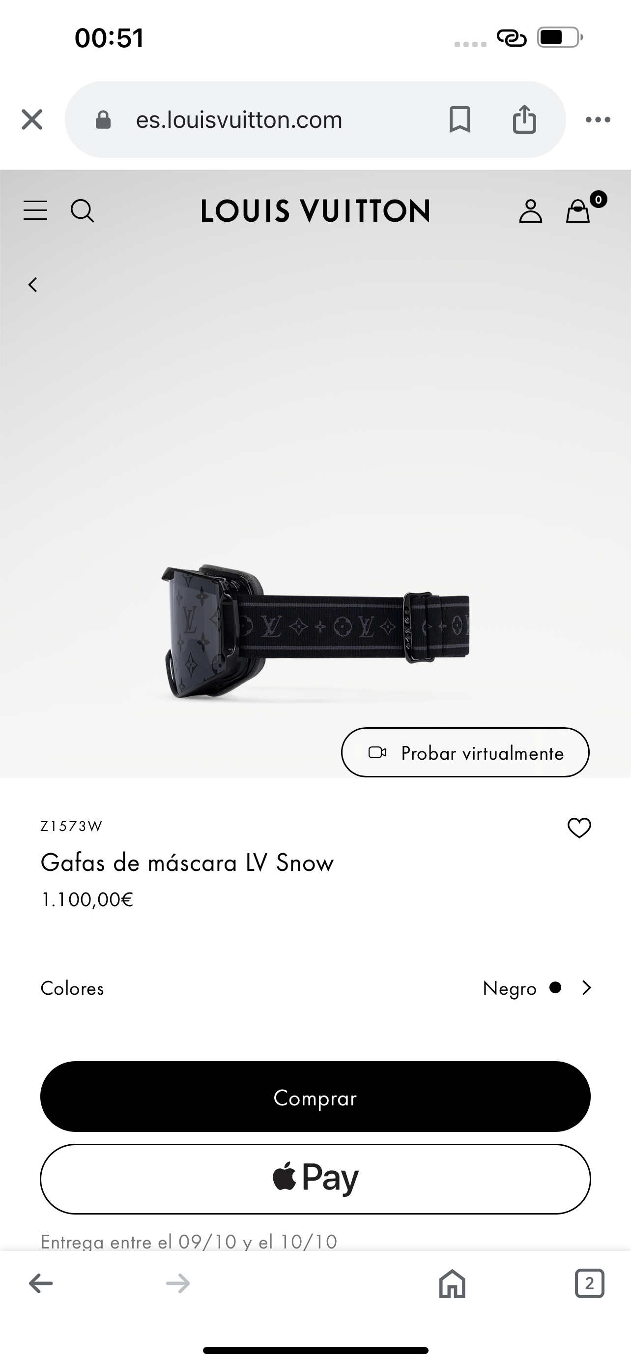 LV SNOW Gafas de mascara