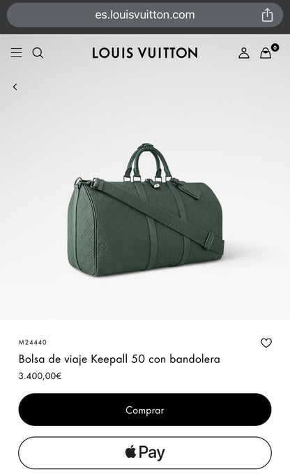 LV Keepall con bandolera 50cm M24440