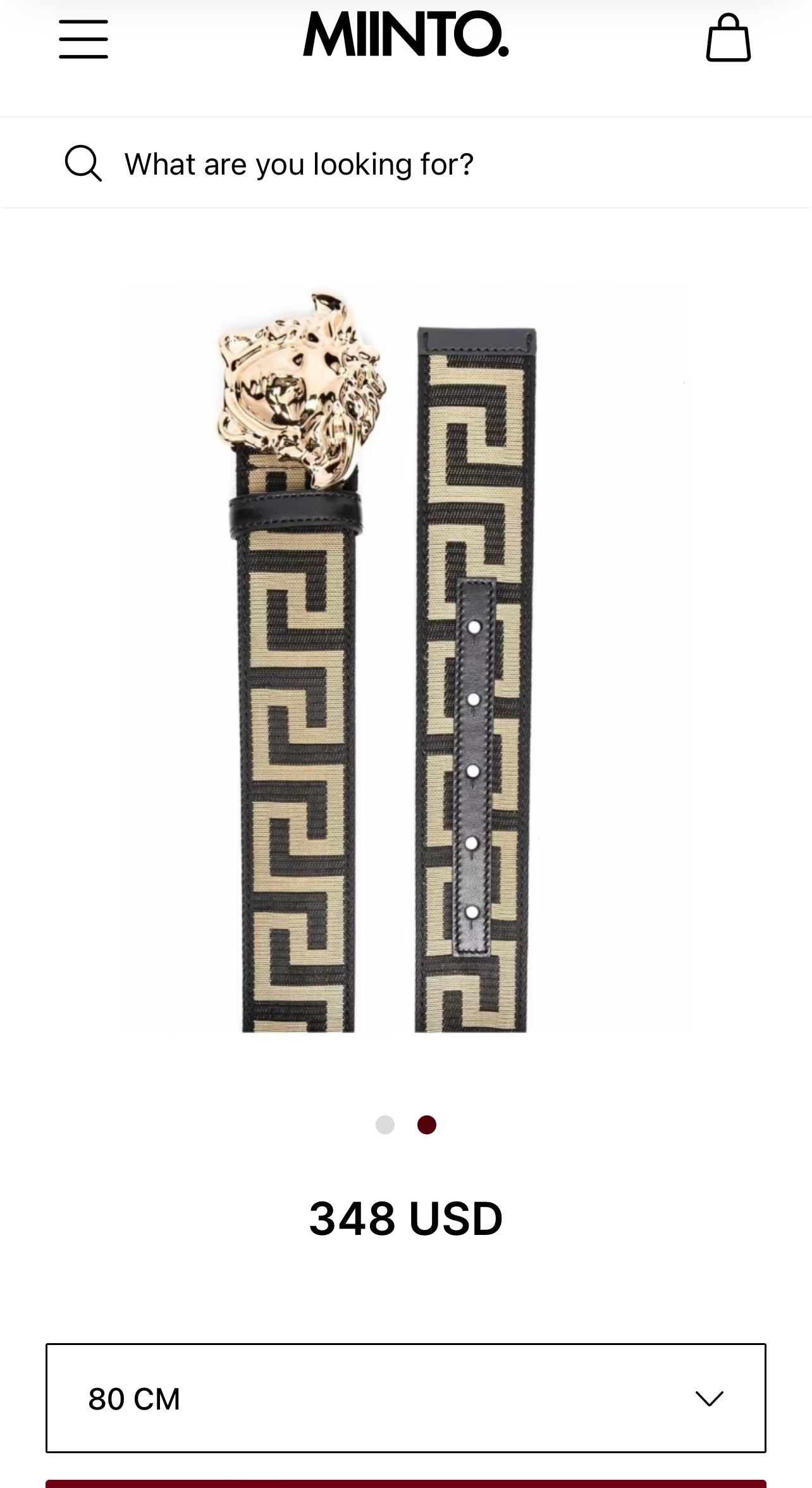 VERSACE Medusa belt