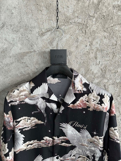 AMIRI CAMISA ALL OVER PEGASUS VACATION