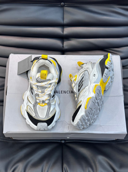 BALENCIAGA CARGO SNEAKERS IN GREY/BLACK/YELLOW