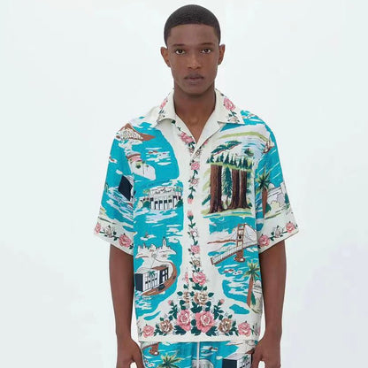 AMIRI CAMISA HAWAIIAN BOWLING