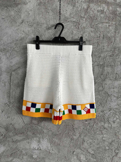 CASABLANCA CROCHET KNIT SHORTS