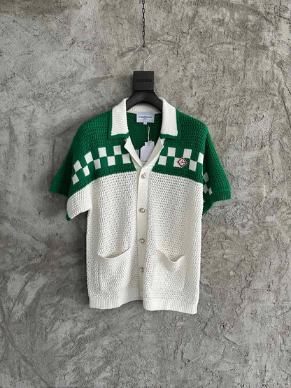 CASABLANCA KNITTED CROCHET SHIRTS