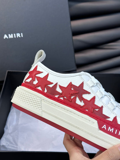 AMIRI - STARS COURT LOW White/Red