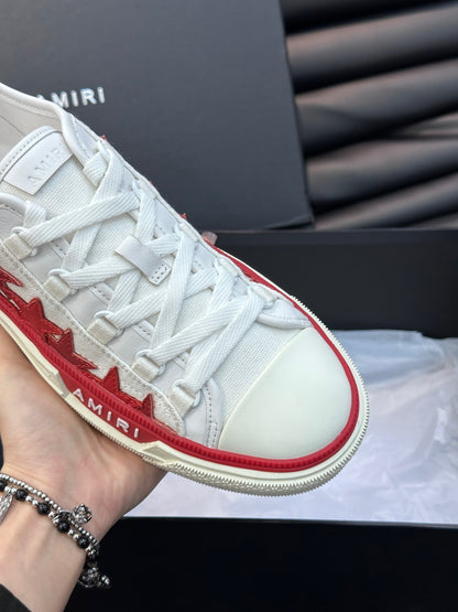 AMIRI - STARS COURT LOW White/Red