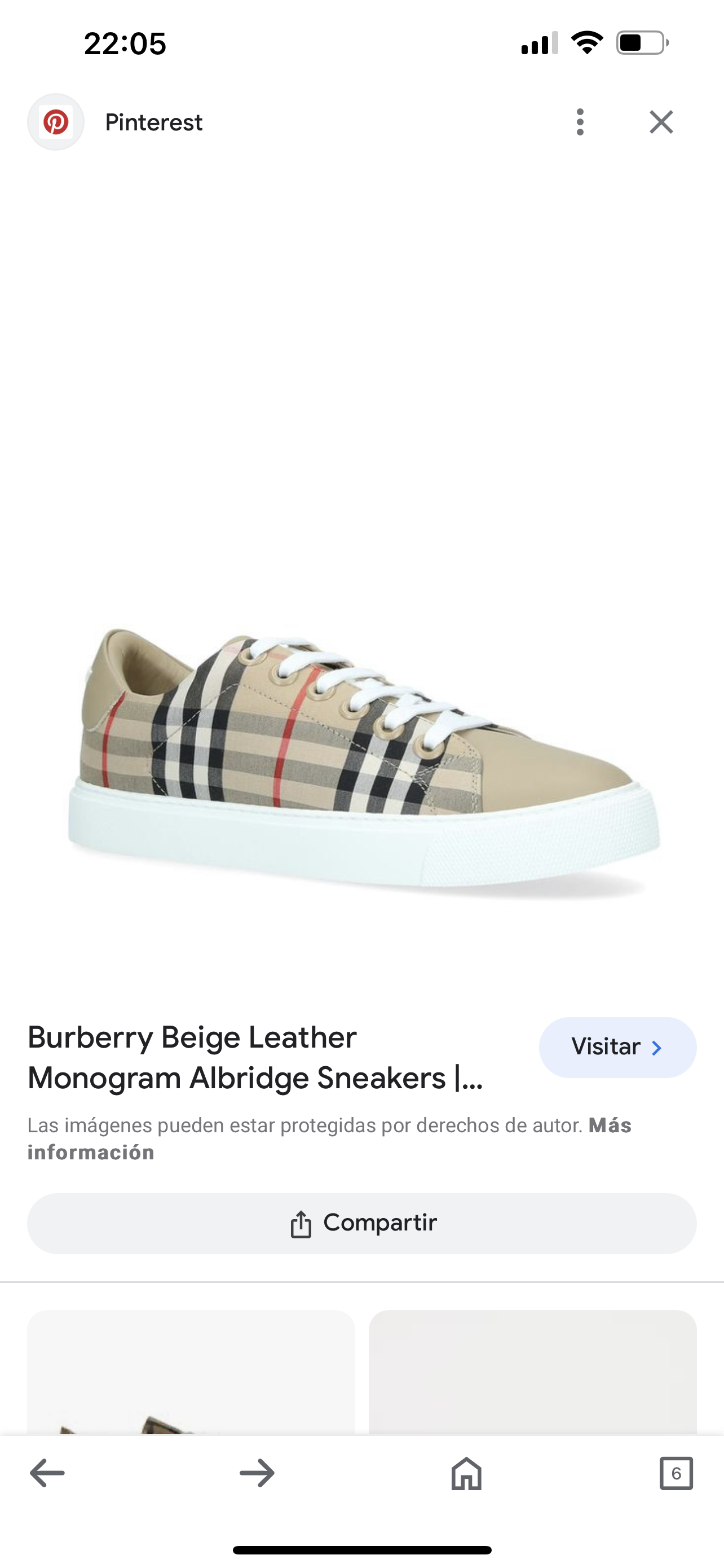 Burberry Check Low Top Sneaker