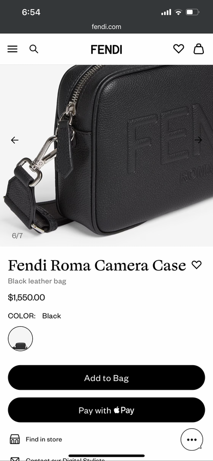 Fendi Diagonal Camera Case