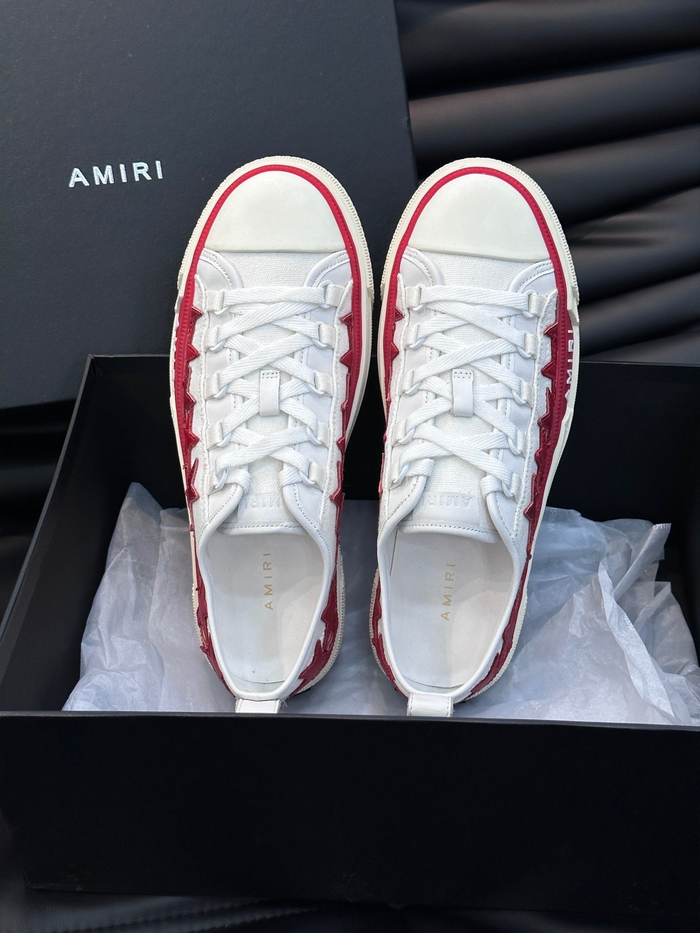 AMIRI - STARS COURT LOW White/Red