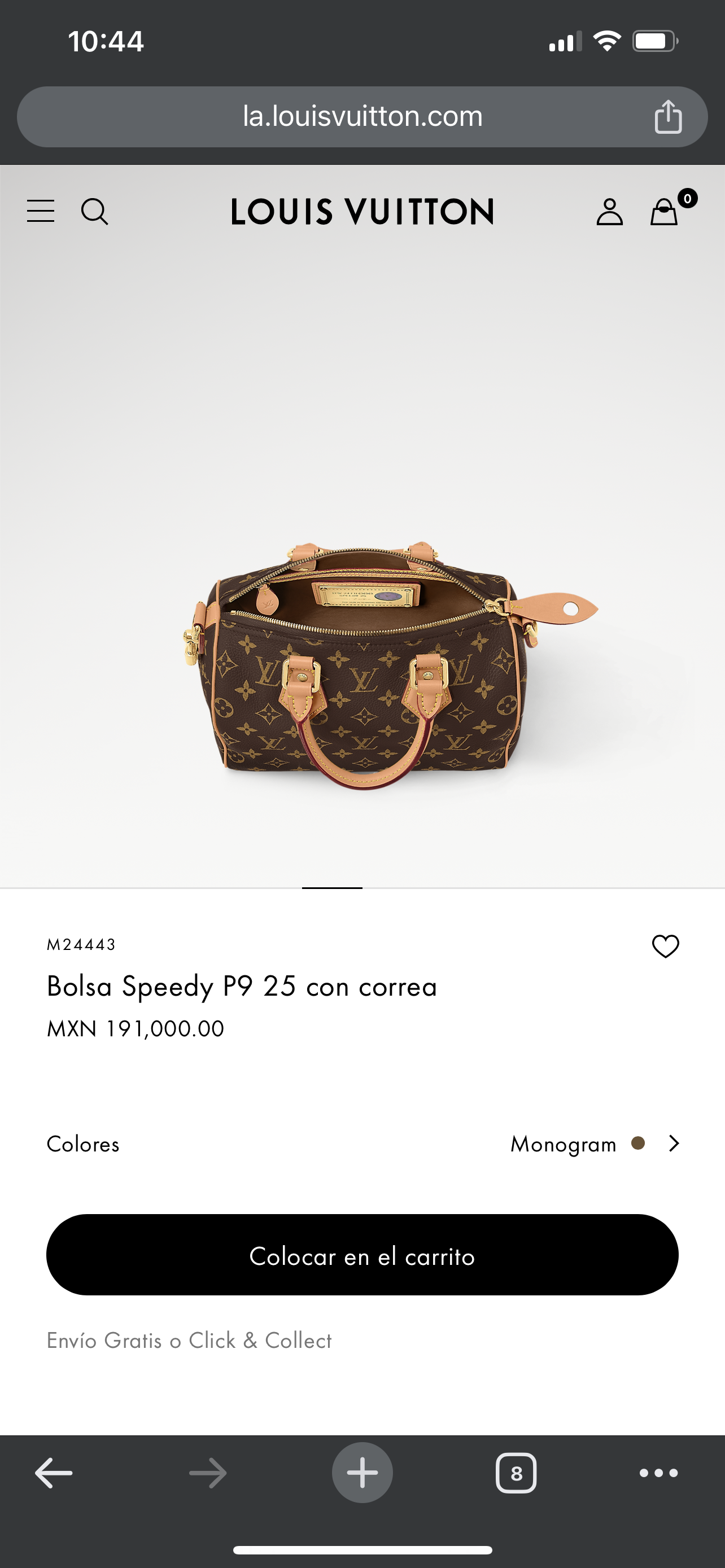 LV M24443 Bolsa Speedy P9 25 con correa