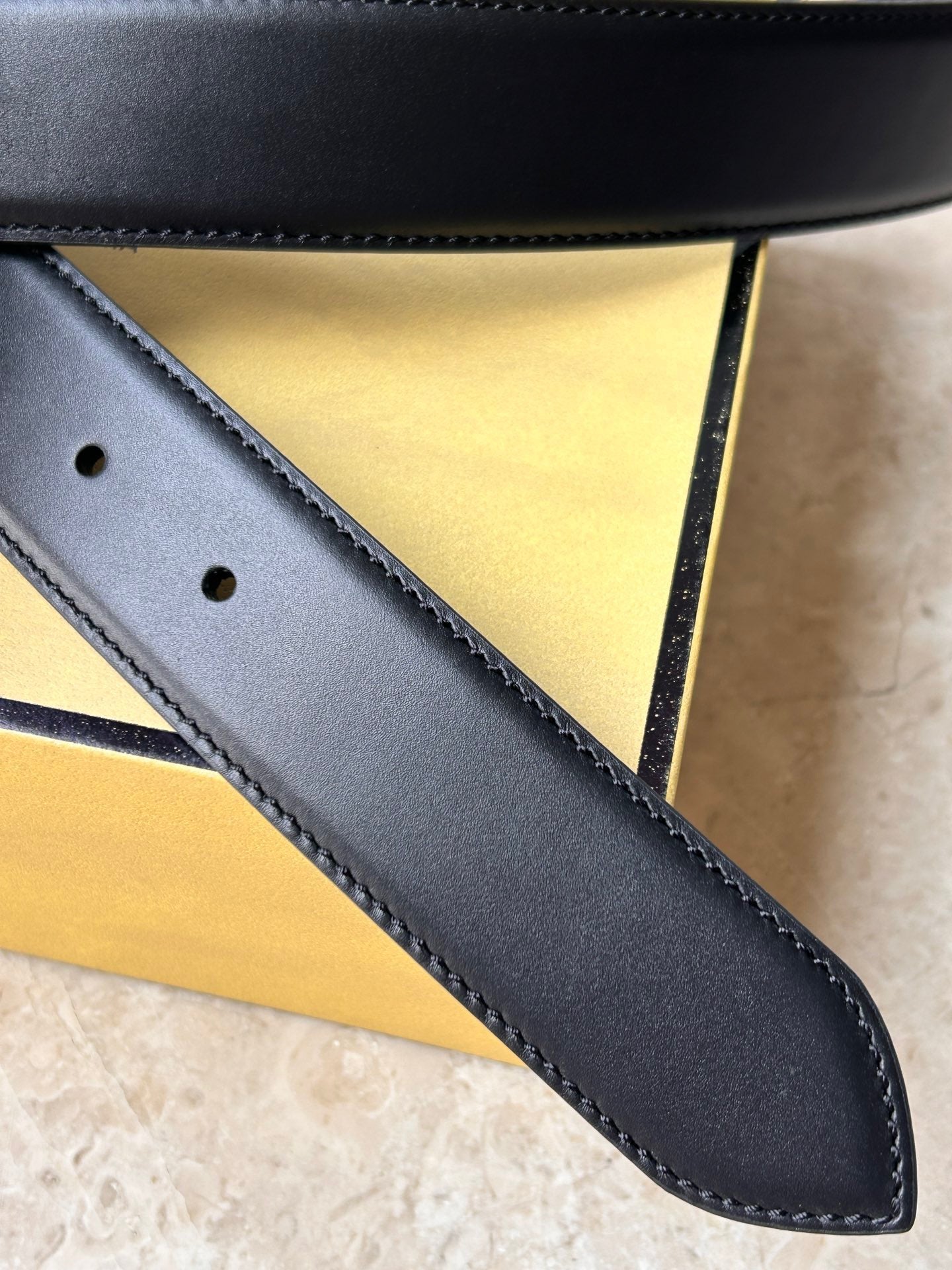 FENDI BLACK FF BELT