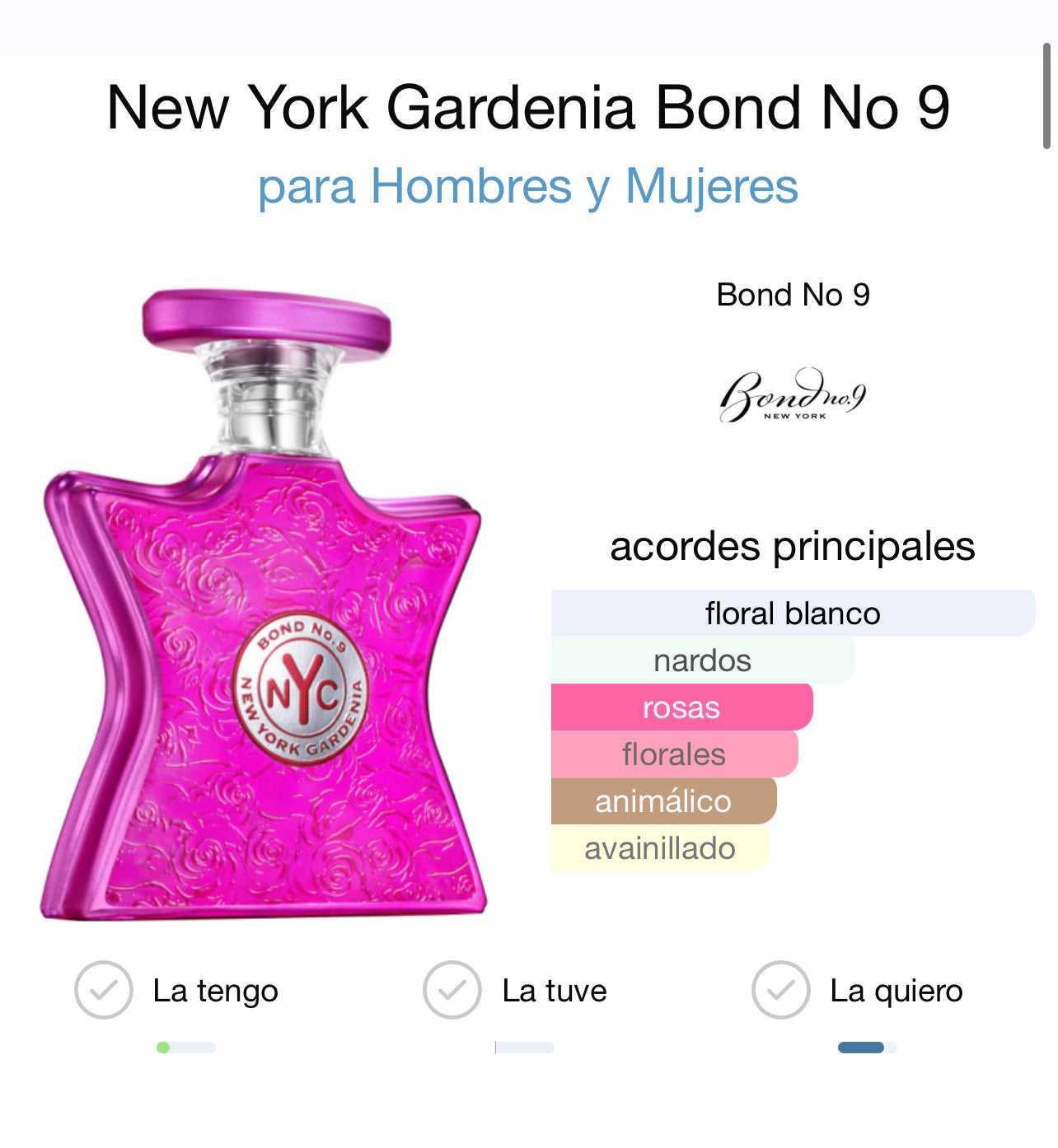 Bond No. 9 New York Gardenia - 100ml