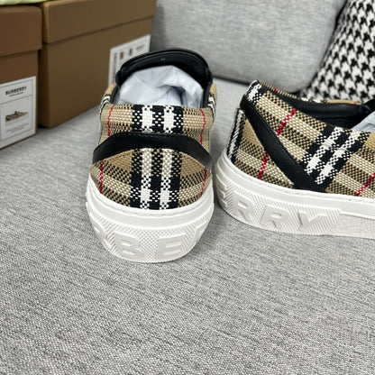 BURBERRY Vintage Check Cotton Wool Blend Sneakers