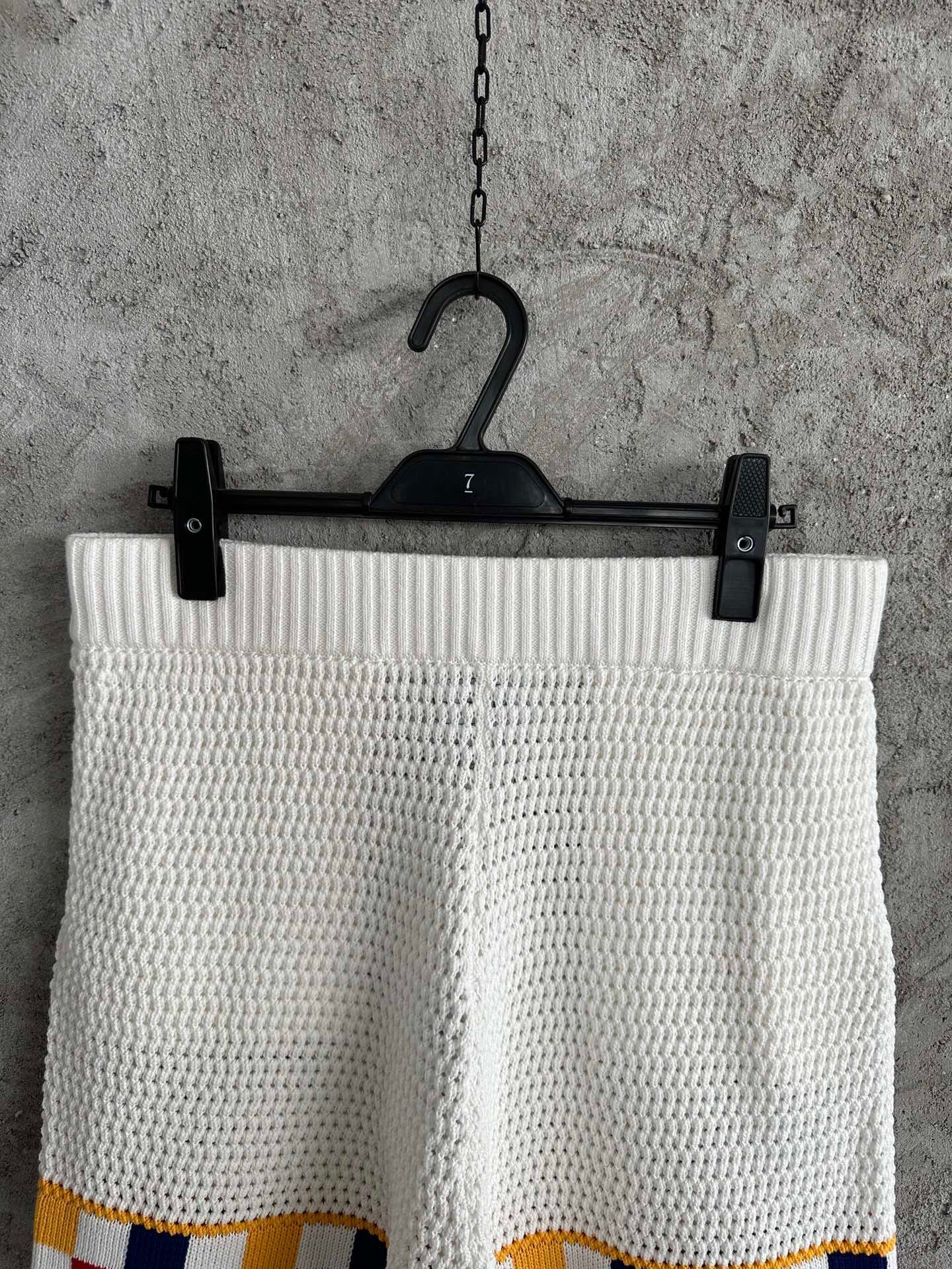 CASABLANCA CROCHET KNIT SHORTS