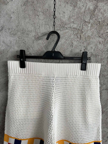 CASABLANCA CROCHET KNIT SHORTS