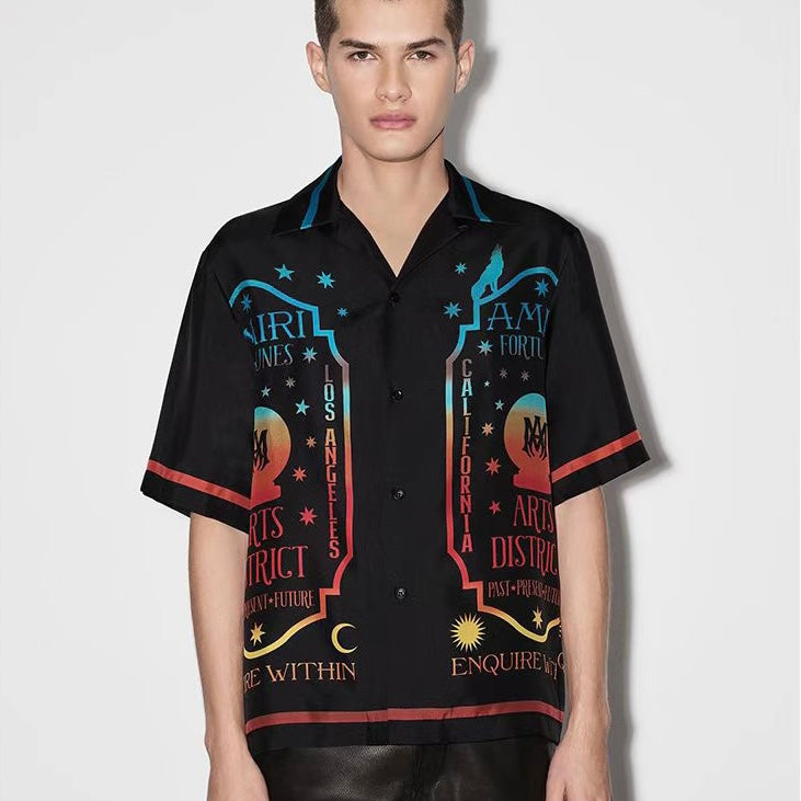 AMIRI CAMISA FORTUNE BLACK