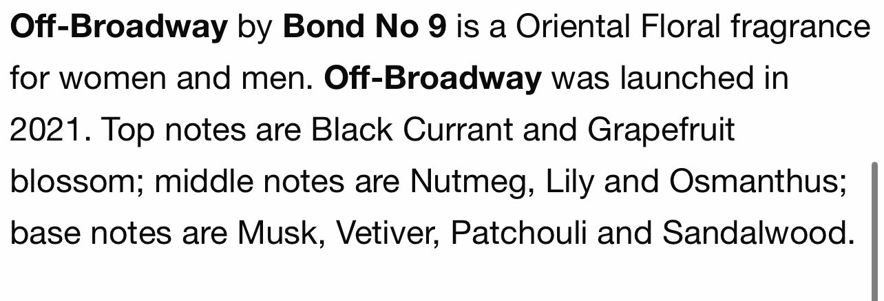 Bond No. 9 Off Broadway - 100ML