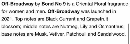 Bond No. 9 Off Broadway - 100ML