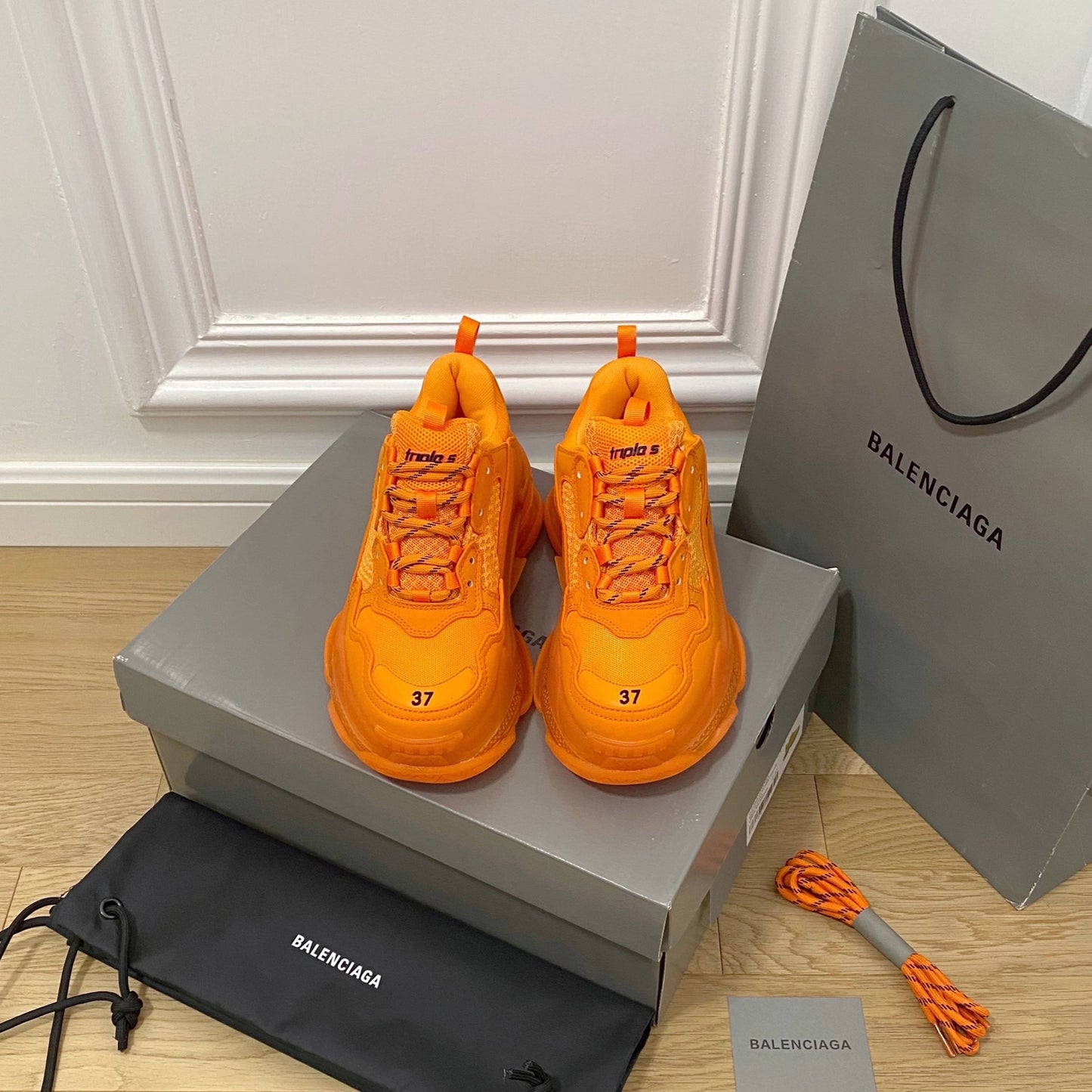 Balenciaga Triple S Clear Sole Orange