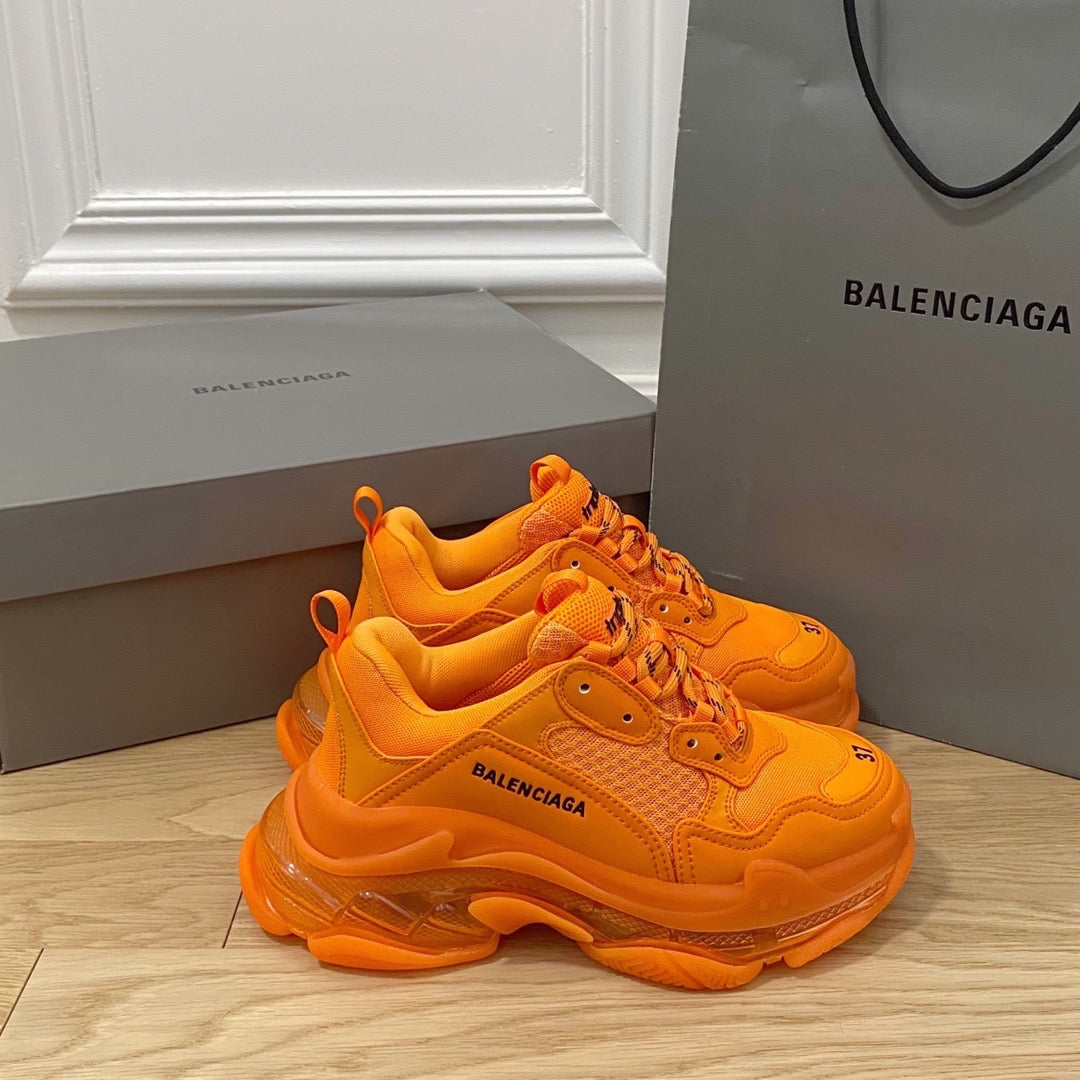 Balenciaga Triple S Clear Sole Orange