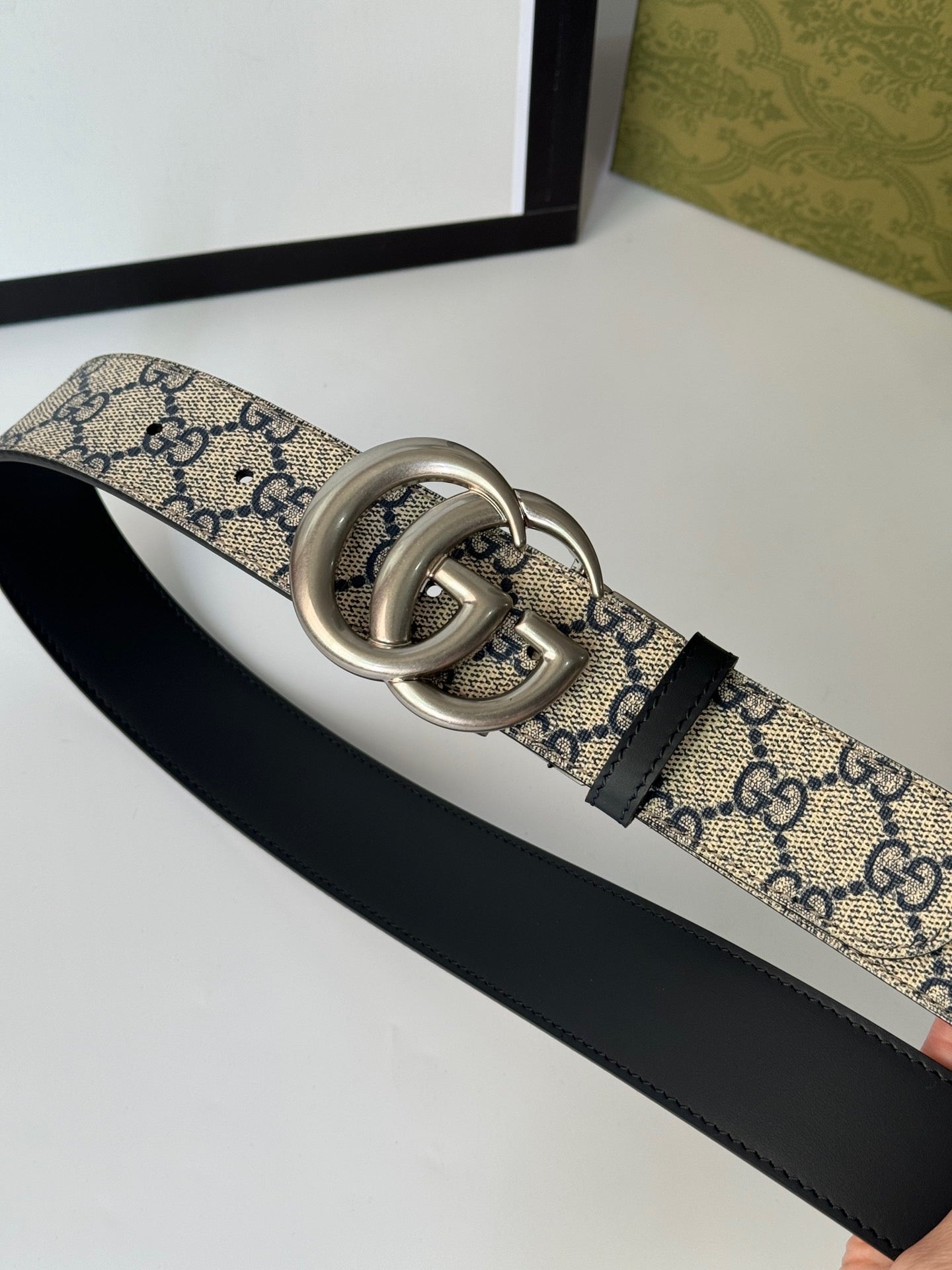 Gucci GG MARMONT REVERSIBLE BELT 3.7cm