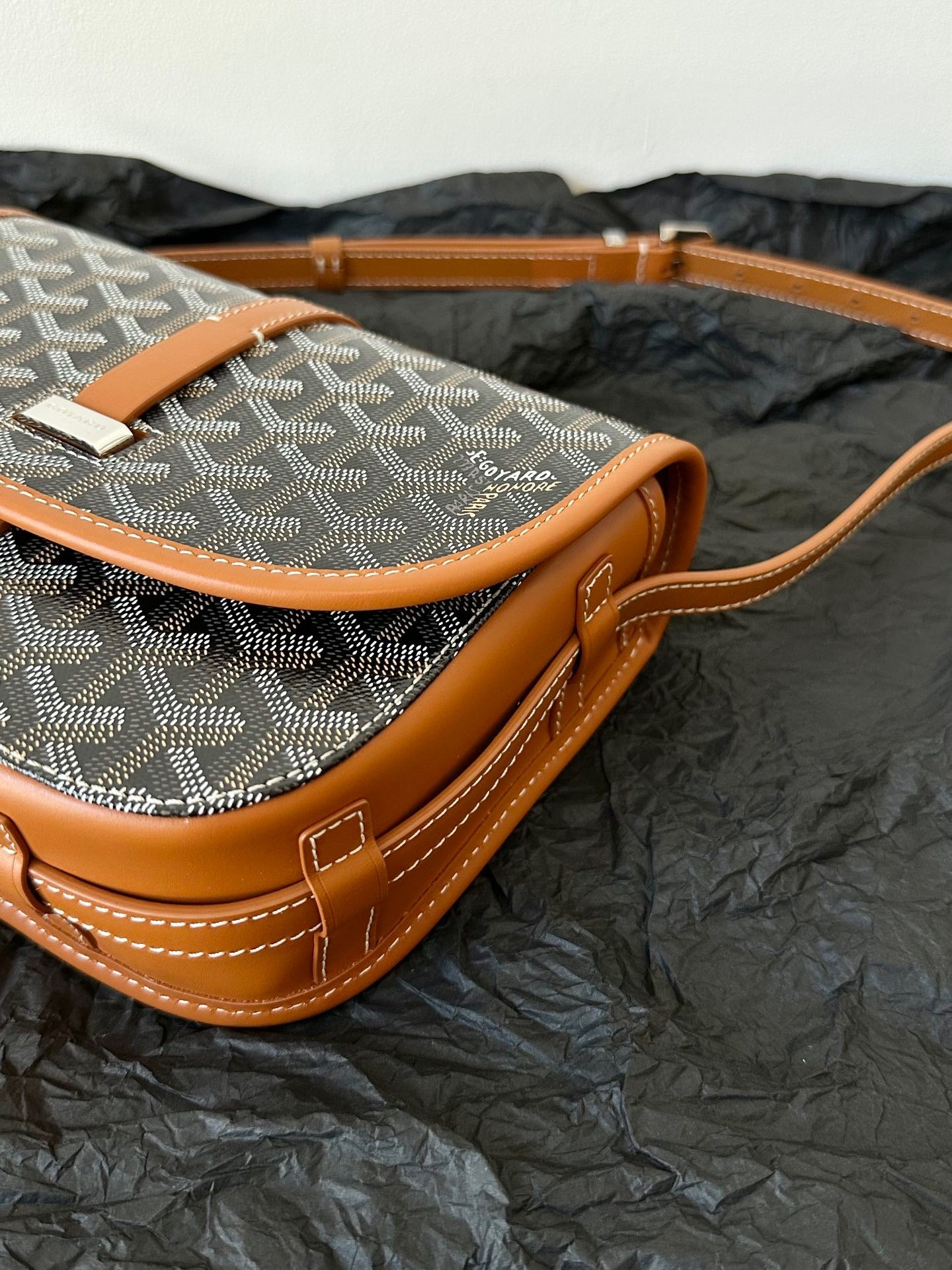 GOYARD Belvedere PM BLACK/NATURAL