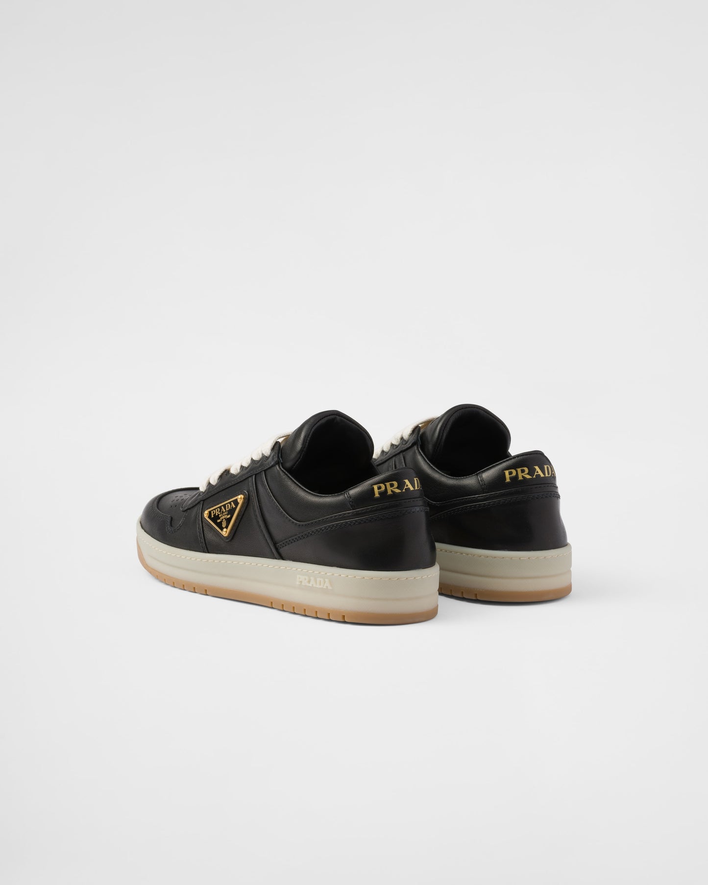 PRADA Downtown nappa leather sneakers - UNISEX