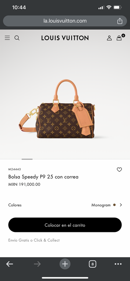 LV M24443 Bolsa Speedy P9 25 con correa