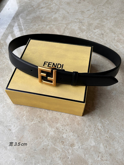 FENDI BLACK FF BELT