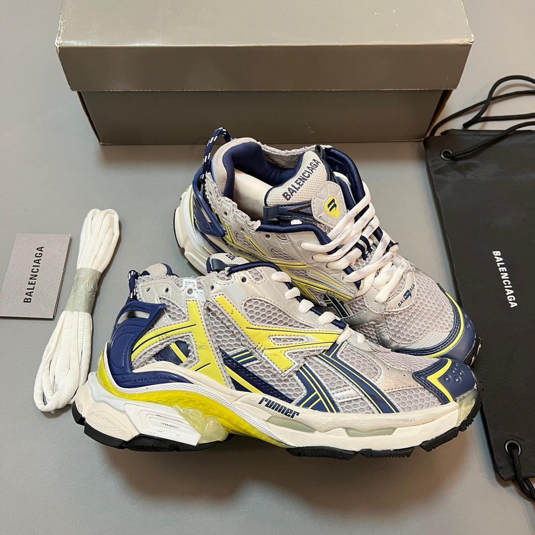 BALENCIAGA RUNNER White Blue Yellow