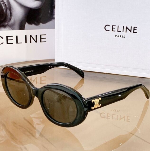 CELINE Cl40194u Oval-Frame Acetate Sunglasses