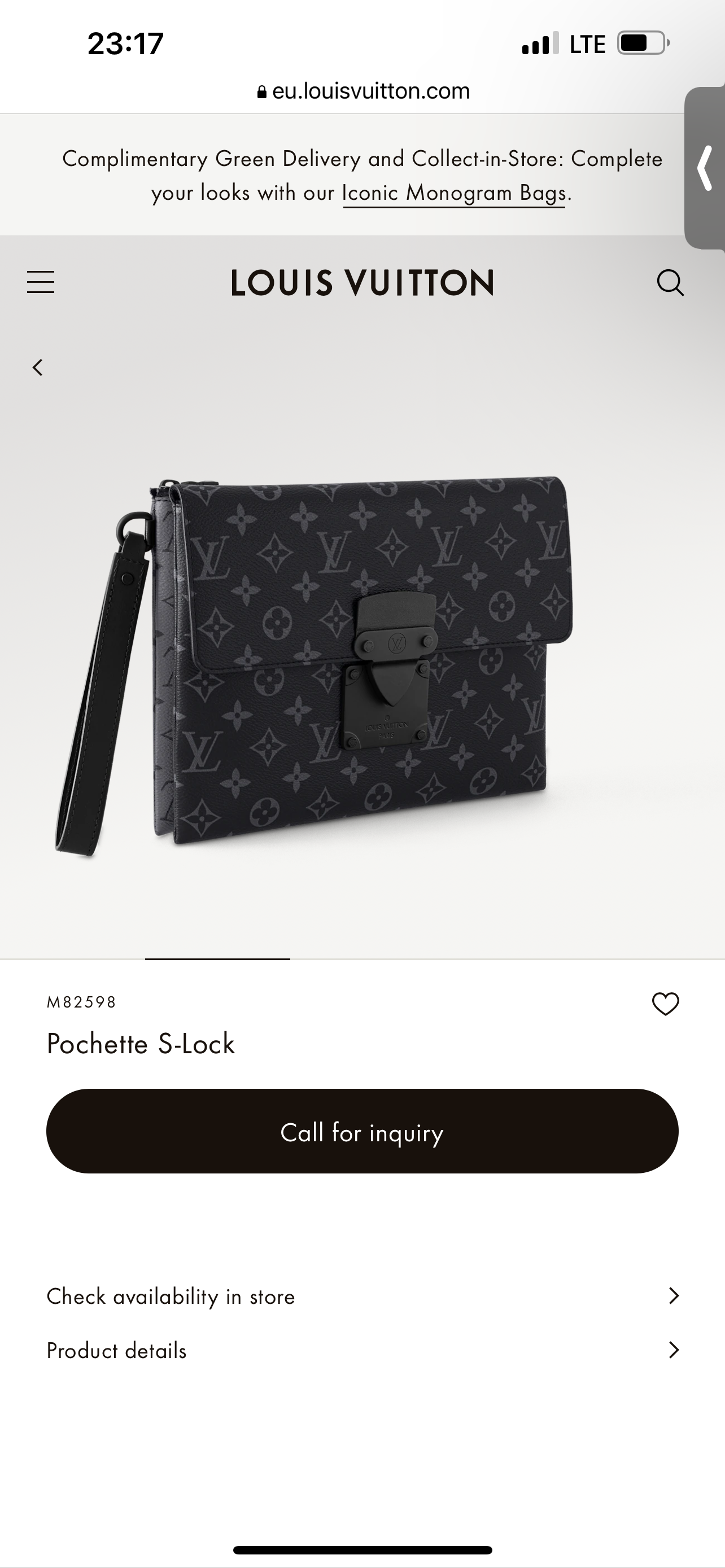 LV Pochette s-Lock M82598