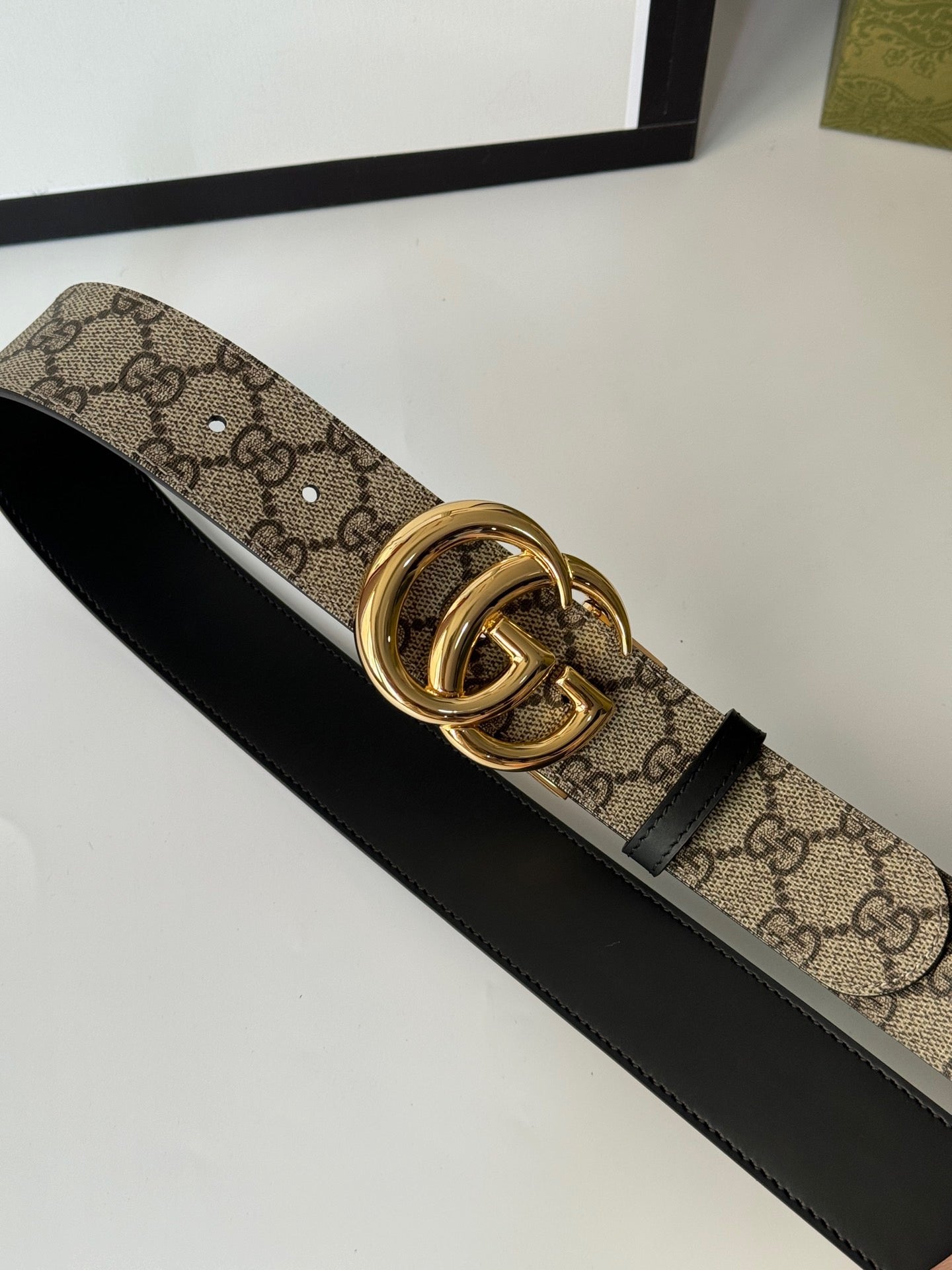 Gucci GG MARMONT REVERSIBLE BELT 3.7cm