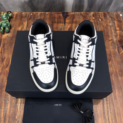 AMIRI - SKEL LOW TOP Black/White