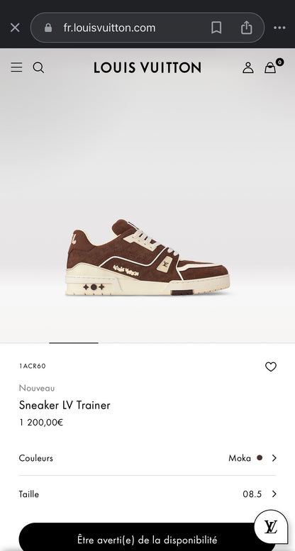 LV Trainer Sneaker NAUVEAU lACR60