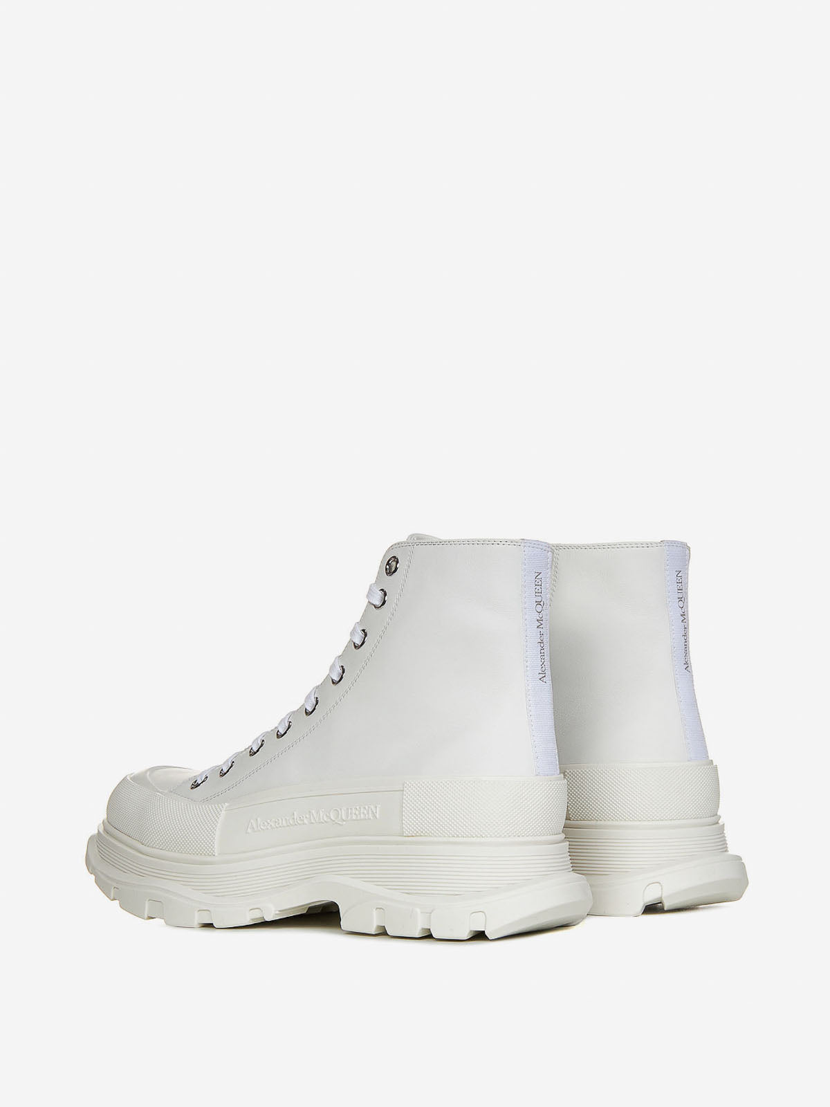 Alexander McQueen Tread Slick Boot in White