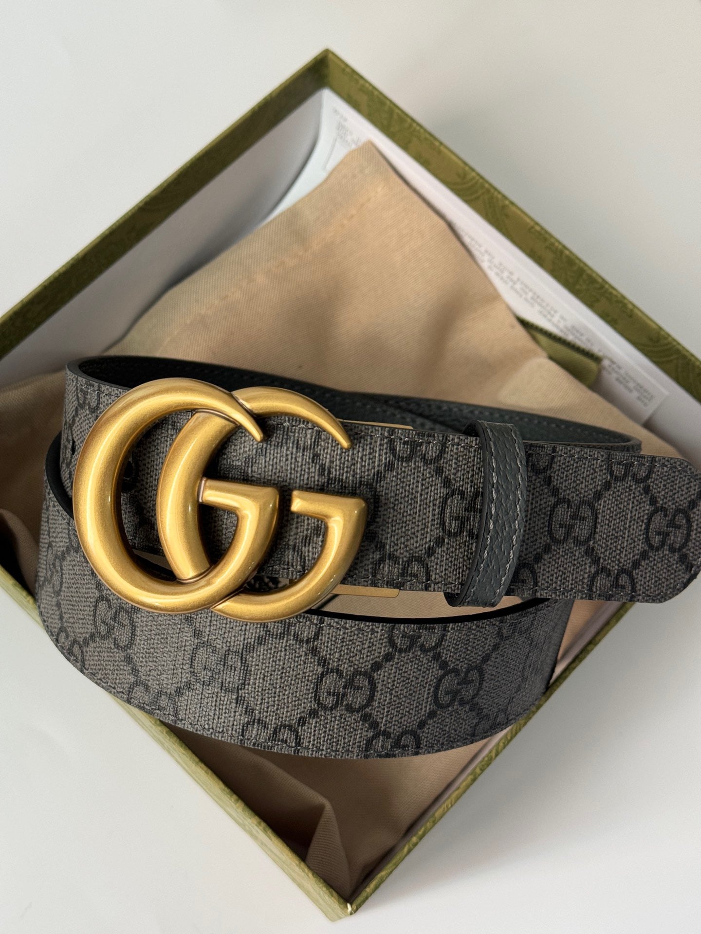 Gucci GG MARMONT REVERSIBLE BELT 3.7cm